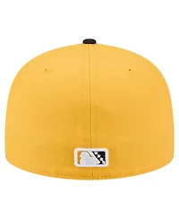 New Era Men's Yellow/Black Bradenton Marauders Authentic Collection 59FIFTY Fitted Hat