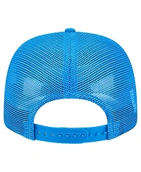 New Era Men's Blue Detroit Lions Main Trucker 9SEVENTY Stretch-Snap Hat