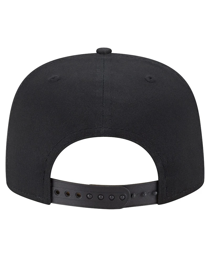 New Era Men's Black Pittsburgh Pirates Team Text Golfer Snapback Hat