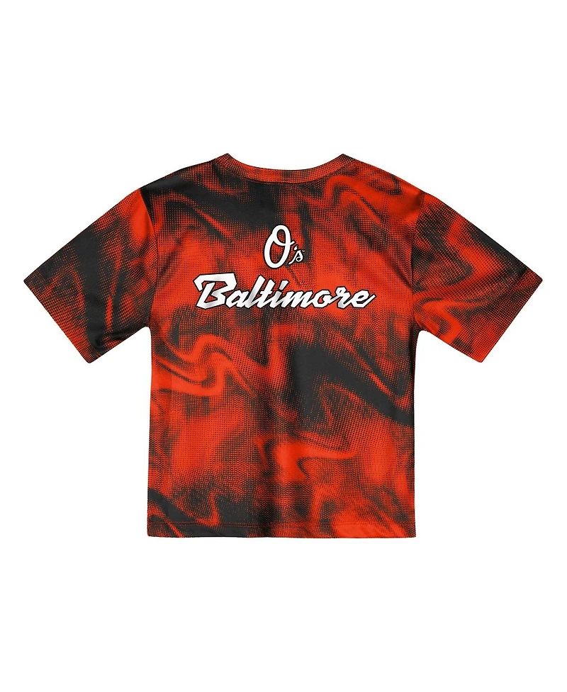Outerstuff Preschool 2-Piece Orange Baltimore Orioles Hitter Infielder Set