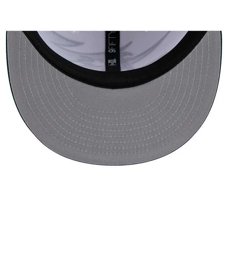 New Era Men's Green/White Athletics Jagged 9FIFTY Snapback Hat