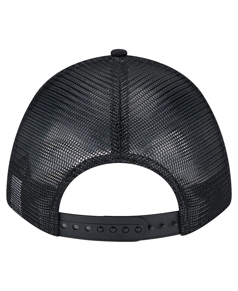 New Era Men's Black New York Yankees Gradient 9FORTY A-Frame M-Crown Trucker Adjustable Hat