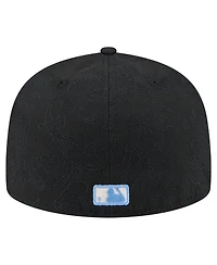 New Era Men's Black Philadelphia Phillies Tonal Koi 59FIFTY Fitted Hat