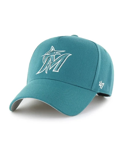 '47 Brand Men's Teal Miami Marlins Ballpark Offside Adjustable Hat