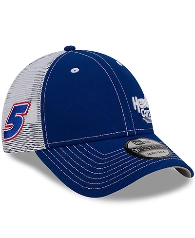 New Era Men's Royal/White Kyle Larson Hendrickcars.com 9FORTY Trucker Adjustable Hat