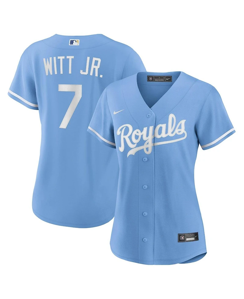 Nike Women's Bobby Witt Jr. Light Blue Kansas City Royals Alternate Replica Player Jersey