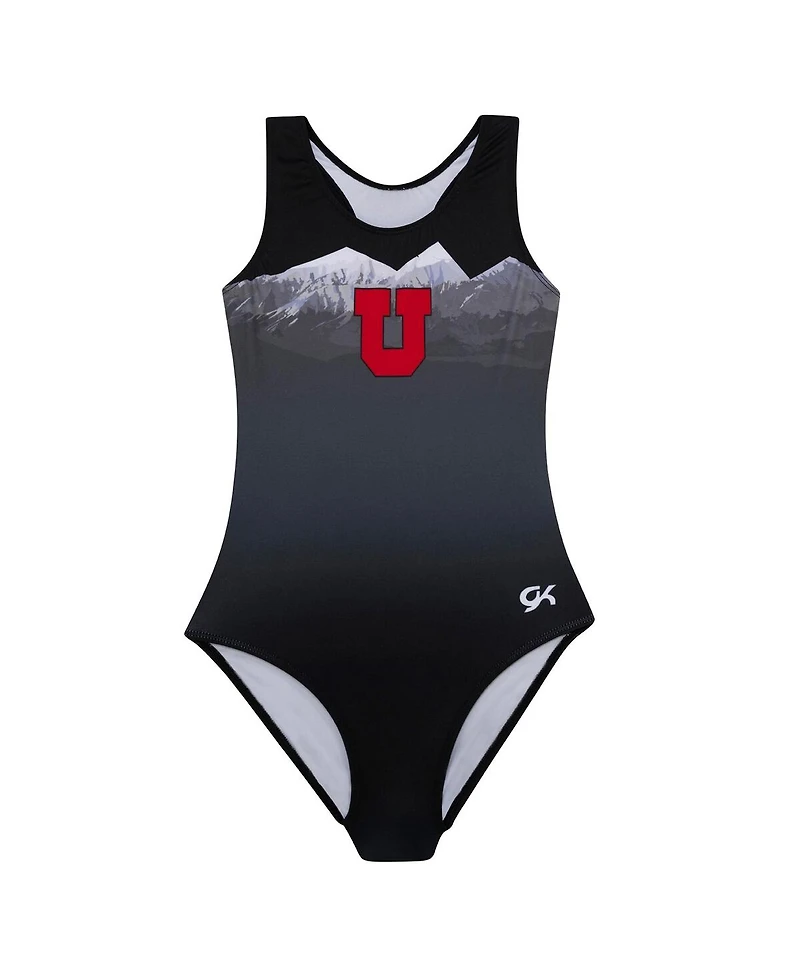 Gk Elite Big Boy's and Girl's Black Utah Utes Replica Leotard