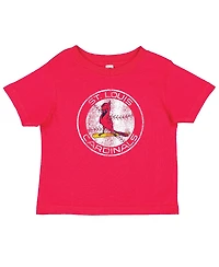 Soft as a Grape Toddler Red/Heather Gray St. Louis Cardinals Cooperstown Collection T-Shirt, Set of 2