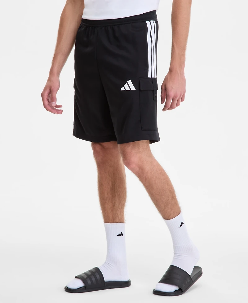 adidas Men's Three-Stripes Tiro 9" Cargo Shorts