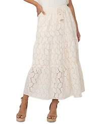 Liverpool Los Angeles Women's Cotton Eyelet Maxi Skirt