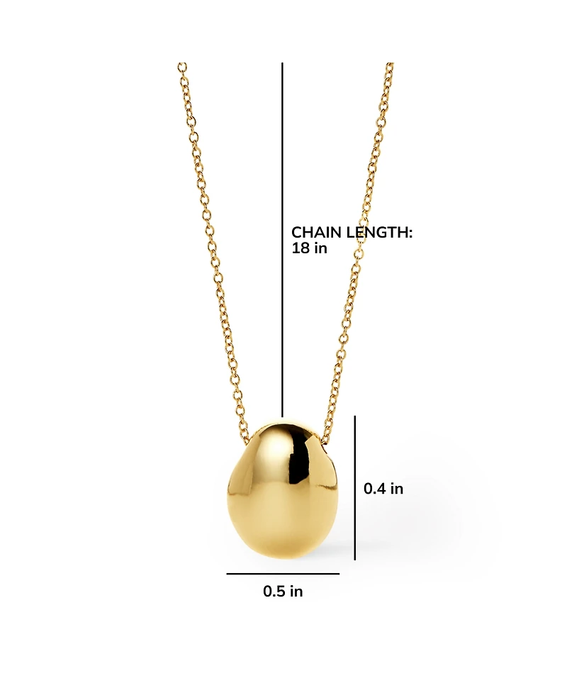 Ana Luisa Gold Pendant Necklace - Pebble Mini