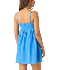 O'Neill Juniors' Natalya Sleeveless Tie-Front Mini Dress