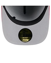 New Era Men's Black/Red Atlanta Falcons 2025 Nfl Draft On Stage A-Frame 59FIFTY Fitted Hat