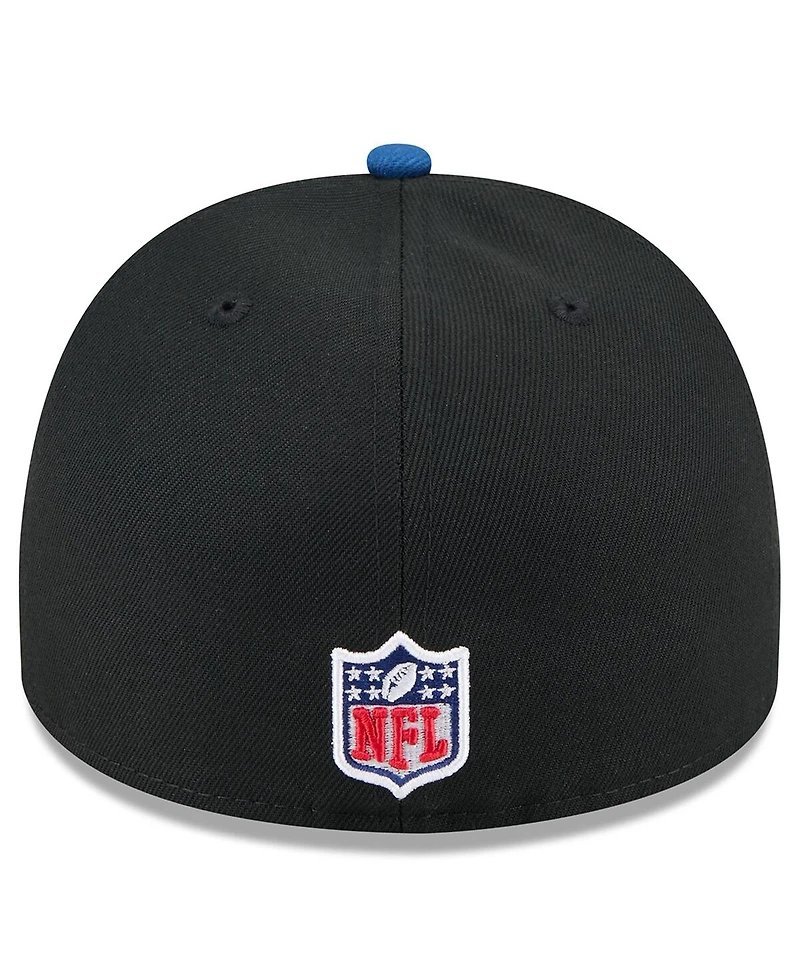 New Era Men's Black/Royal Indianapolis Colts 2025 Nfl Draft On Stage A-Frame 59FIFTY Fitted Hat
