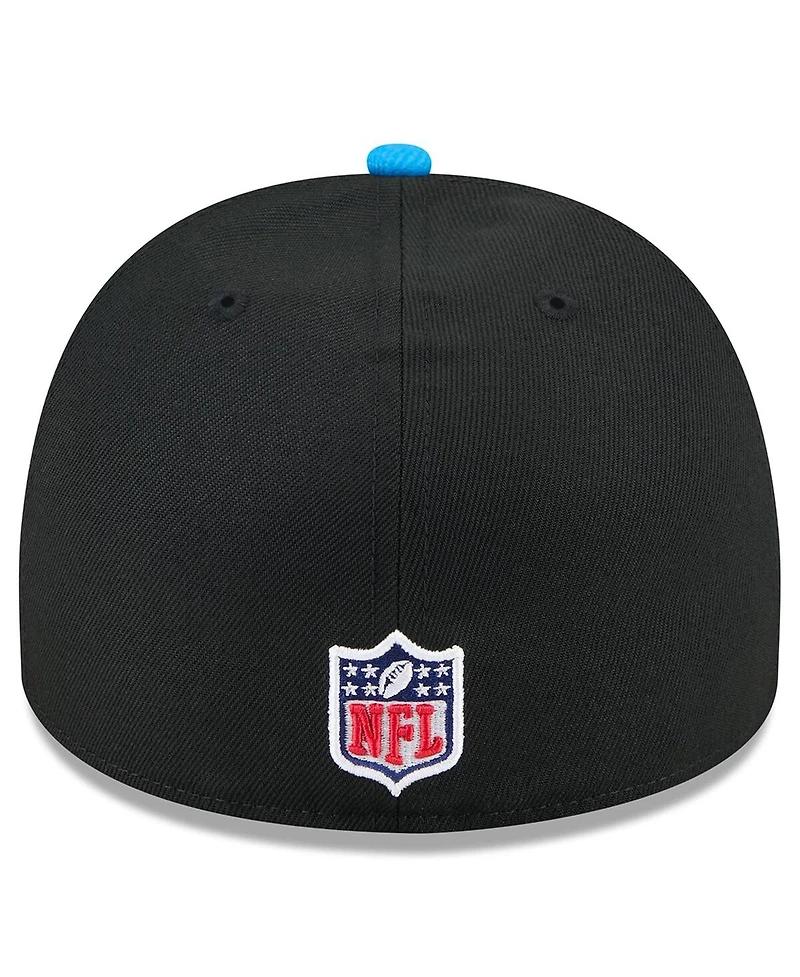 New Era Men's Black/Blue Detroit Lions 2025 Nfl Draft On Stage A-Frame 59FIFTY Fitted Hat