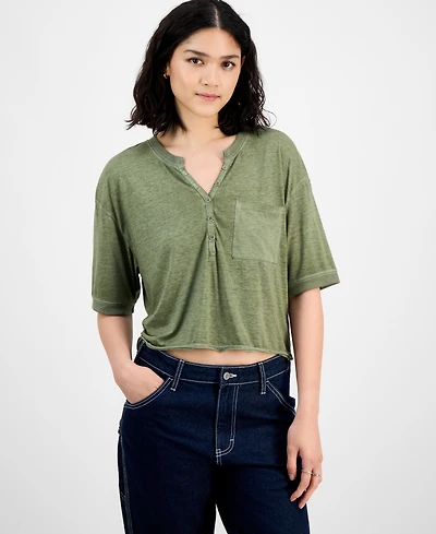 Hippie Rose Juniors' Henley Top