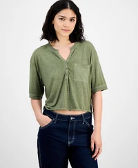 Hippie Rose Juniors' Henley Top