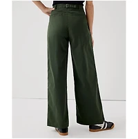 Pact Women's Organic Cotton Boulevard Brushed Twill Wide Leg Trouser