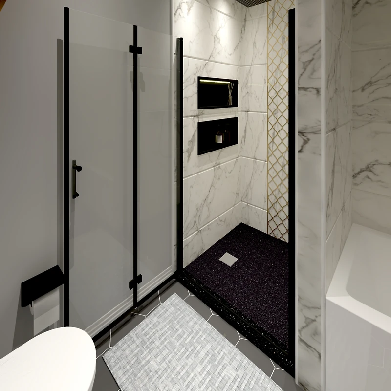 Premium Shower Door: Durable, Anti-Leak, Adjustable, Smooth Pivot