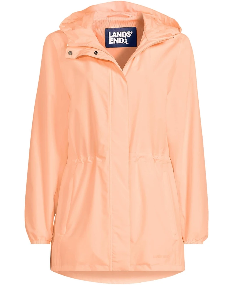 Lands' End Women's Squall Packable Waterproof Raincoat