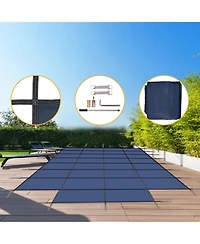 Pool Safety Cover for Rectangular Inground Pools (18x36ft