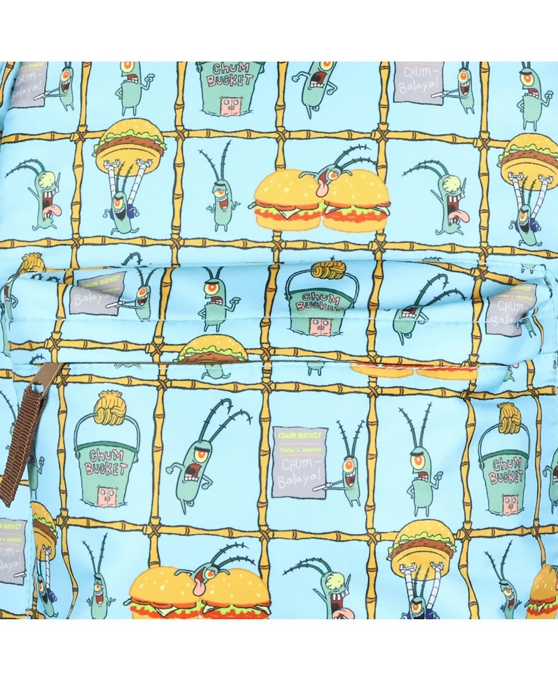 SpongeBob SquarePants Backpack Plankton Chum Bucket Patties Laptop School Bag