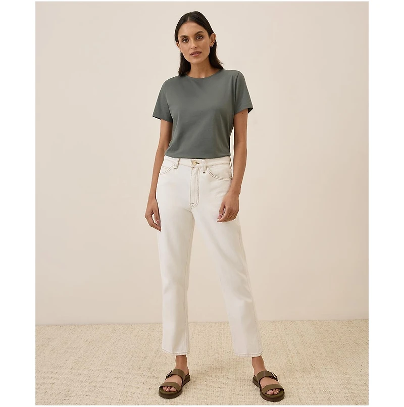Pact Women's Organic Cotton Luxe Stretch Jersey Tee