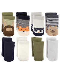 Luvable Friends Baby Boys Essential 16-Pack Terry Socks