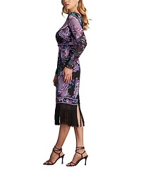 Tadashi Shoji Women's Akilah Floral Blouson Midi Dress