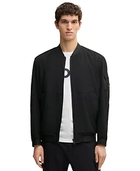 Boss by Hugo Men's Four-Way Stretch Softshell Bomber Jacket