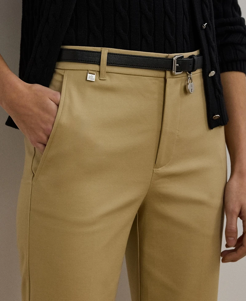 Lauren Ralph Double-Faced Stretch Cotton Pant