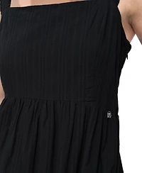 Dkny Jeans Women's Cotton Tiered Maxi Dress