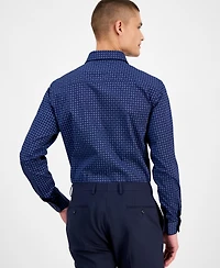 Alfani Men's Slim-Fit Round Dot Dress Shirt, Exclusively at Macy's