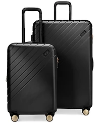 Elle Louvre 2-Piece Expandable Retro Spinner Luggage Set