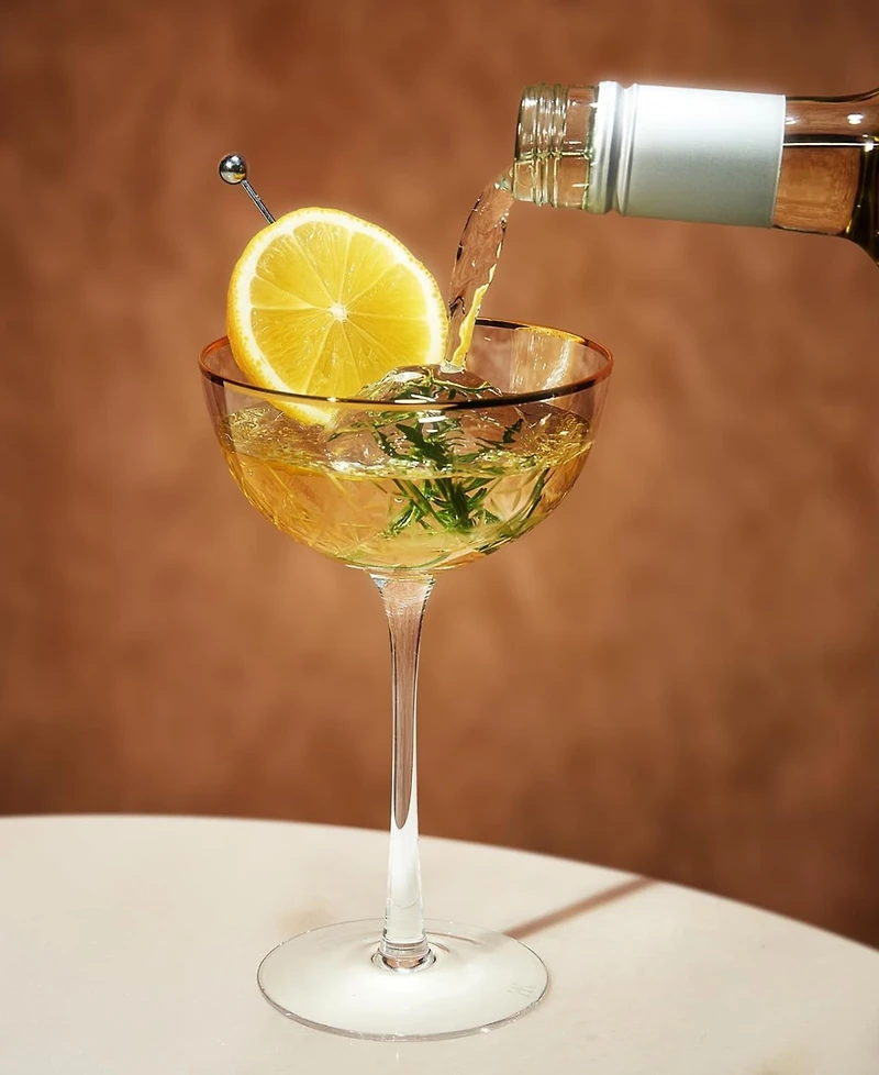 The Wine Savant Vintage Art Deco Coupe Glasses