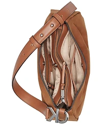 Calvin Klein Tina Suede Small Shoulder Bag