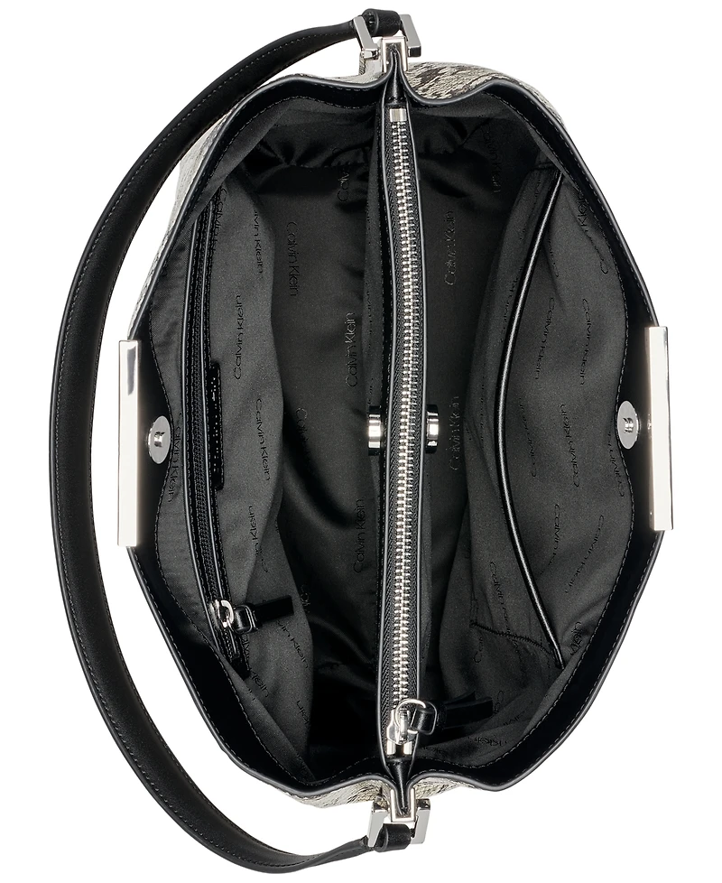 Calvin Klein Jodi Snake Bucket Bag
