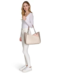 Calvin Klein Zoe Signature Chain Tote Bag