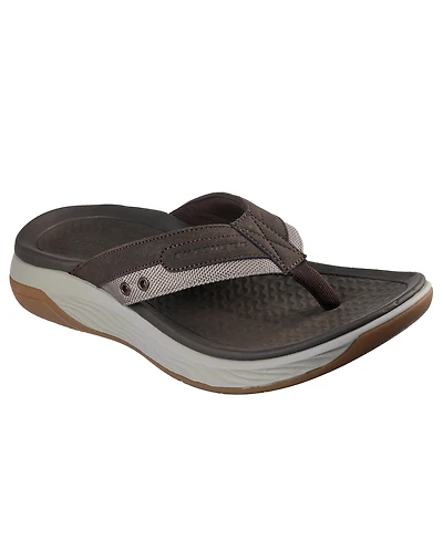 Skechers Men's Relaxed Fit: Silva - Falco Casual Thong Sandals from Finish Line