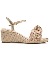 Kate Spade New York Women's Leandra Raffia Espadrille Wedge Sandals