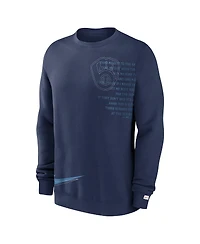 Nike Men's Navy Milwaukee Brewers Statement Ball Game Pullover Sweatshirt