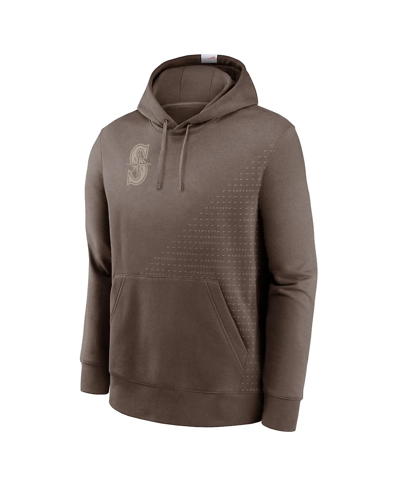 Nike Men's Light Brown Seattle Mariners Statement Pullover Hoodie