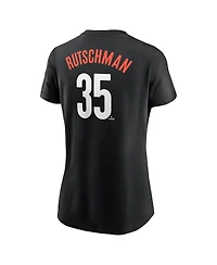 Nike Women's Adley Rutschman Black Baltimore Orioles City Connect Fuse Name Number T-Shirt