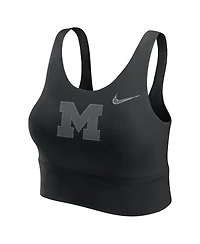 Nike Women's Black Michigan Wolverines Performance Longline Sports Bra