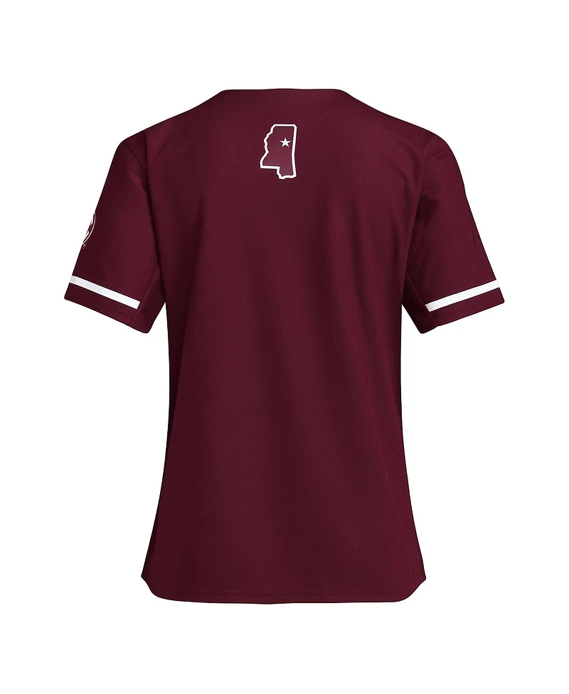 Adidas Women's Maroon Mississippi State Bulldogs Replica Softball Jersey