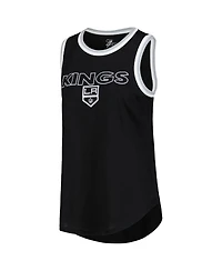 G-iii 4Her by Carl Banks Women's Black Los Angeles Kings Strategy Tank Top