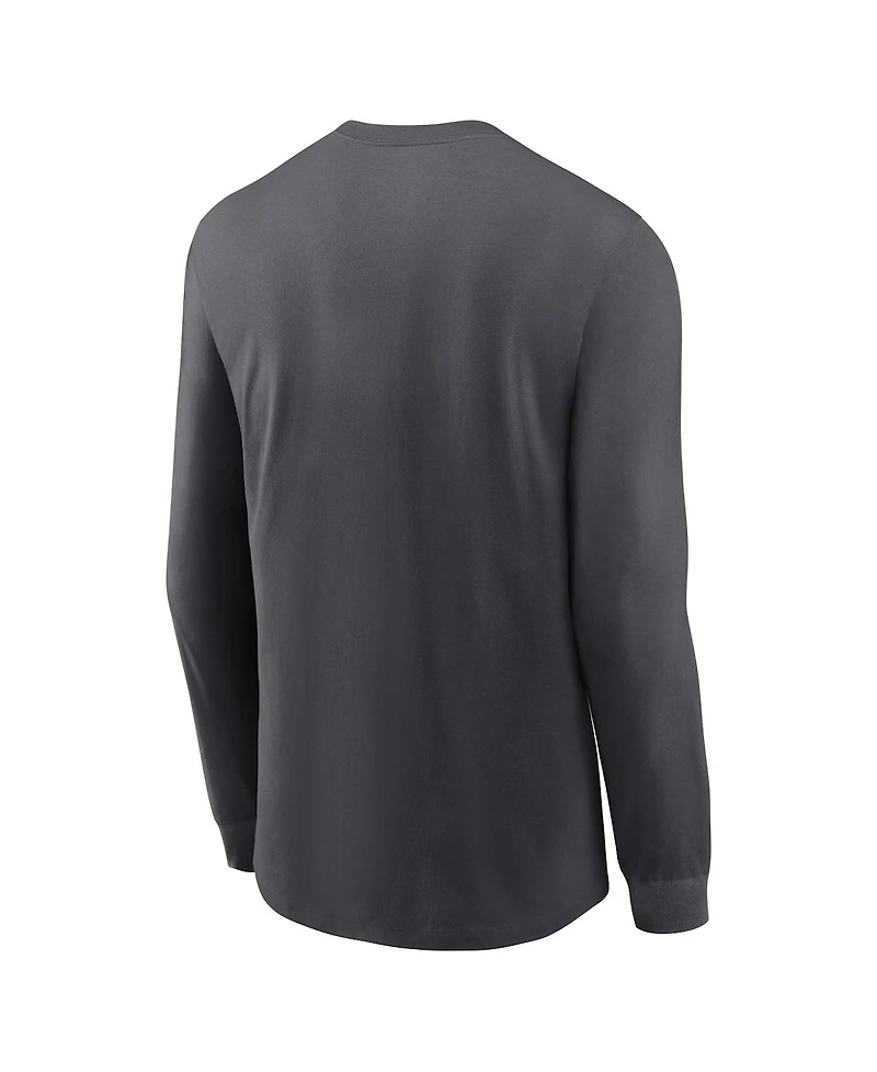 Nike Men's Anthracite Cleveland Browns All Out Long Sleeve T-Shirt