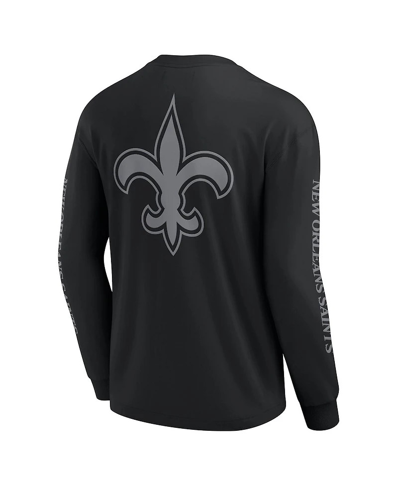 Fanatics Men's Black New Orleans Saints Elements Strive Long Sleeve T-Shirt