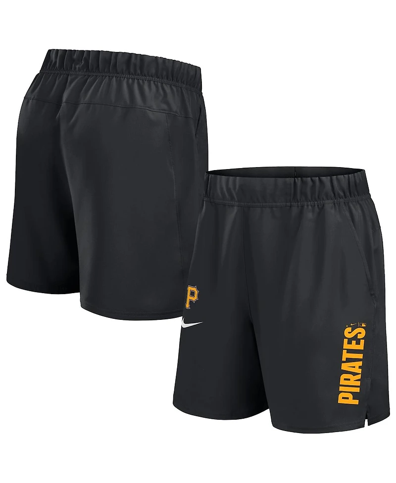 Nike Men's Black Pittsburgh Pirates Woven Victory Performance Shorts