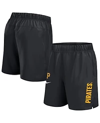 Nike Men's Black Pittsburgh Pirates Woven Victory Performance Shorts